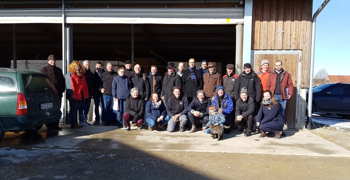 Gruppenbild der operationellen Gruppe (OPG) des Projektes Fleckfficient